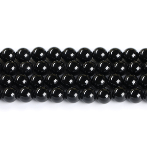 JD Wholesale - Cuentas de Ágata Negra Natural de 4/6/8/10/12/14 mm, Cuentas Sueltas Redondas y Lisas <span class=keywords><strong>para</strong></span> Hacer Joyas, <span class=keywords><strong>Pulseras</strong></span> DIY - Product Image 3