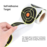 Papier cible fluorescent de 3 pouces très vendu pour divers sports de tir, 250 feuilles par rouleau