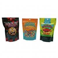 Emballage alimentaire personnalisé en plastique de qualité alimentaire avec soufflet latéral, refermable, durable, pour bonbons, biscuits et snacks
