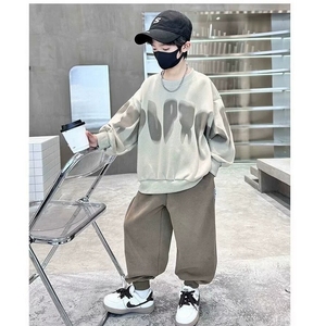 Completo Sportivo Coreano per Ragazzi, Primavera e Autunno, Tuta Casual per Bambini, Set Trendy con Felpa con Cappuccio per Ragazzi di 6 Anni - Product Image 6
