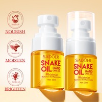 SADOER OEM Huile Réparatrice Intensive pour les Mains à l'Huile de Serpent et d'Olive, Soin Liquide Nourrissant, Blanchissant, Hydratant en Profondeur, Non Gras, pour Peaux Sèches