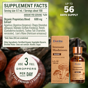 Tintura Inmunológica de Hongos Reishi, Chaga y Turkey Tail, Hecha en EE. UU., OEM, Vegana, Sin OMG, GMP, Etiqueta Privada Personalizada, Certificada - Product Image 2