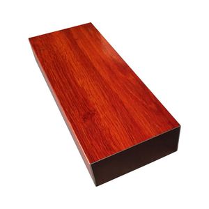 Tube décoratif en aluminium de grain de <span class=keywords><strong>bois</strong></span> de 15mm 6063 tuyaux rectangulaires boîtes carrées brûlées carreaux de <span class=keywords><strong>plafond</strong></span> creux en aluminium de 15mm vente en gros - Product Image 5