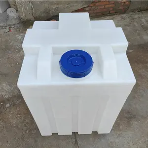 Hình Chữ Nhật 200L Nhựa Nước Tank Với Van Xả, Quảng Trường 50 Gallon Nhựa Uống Nước Tank