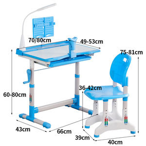 Conjunto <span class=keywords><strong>de</strong></span> Silla y <span class=keywords><strong>Escritorio</strong></span> Ajustable para Niños <span class=keywords><strong>de</strong></span> Primaria, Material <span class=keywords><strong>de</strong></span> Madera Contrachapada, Diseño Moderno, Duradero y Ecológico - Product Image 5