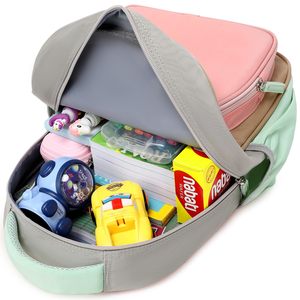 Sac à dos d'école <span class=keywords><strong>personnalisable</strong></span> pour enfants mignon sac à dos préscolaire imperméable avec fermeture à glissière logo continuer caractéristique pour les filles - Product Image 4
