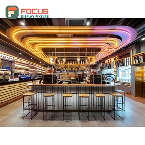 Expositor de Lujo para Café, Estante para Bolsas de Granos, Chapa de Roble, Expositor de Productos para Tiendas - Product Image 2