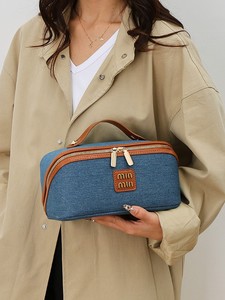 Custom Ladies Portable Travel Makeup Case Fashionable Cosmetic <b>Storage</b> Bag Custom Zipper <b>Toiletries</b> Case - Product Image 3
