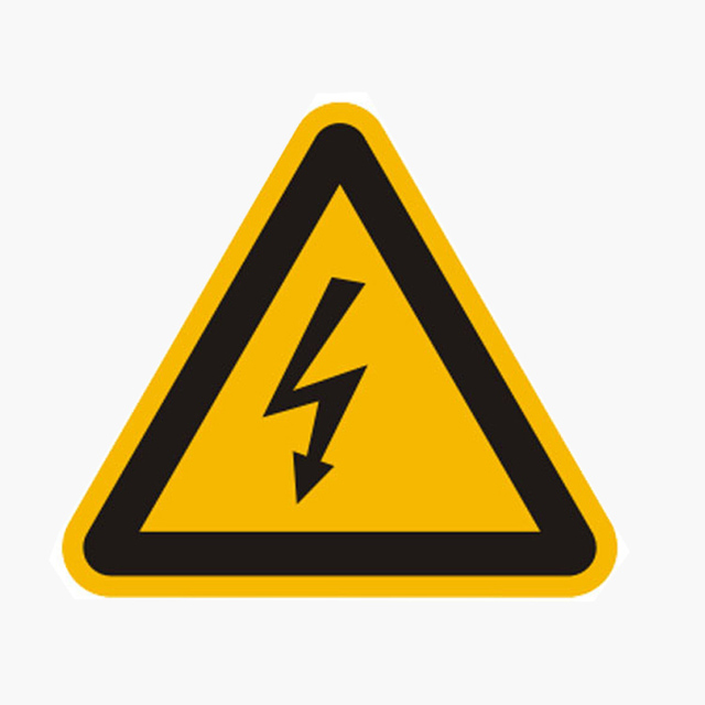 Triangle Round Caution Warning Label Sticker for Equipment Safety