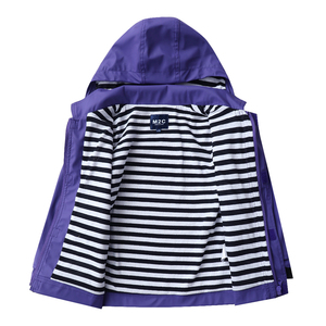 Veste de pluie imperméable à capuche pour <span class=keywords><strong>enfants</strong></span>, imperméable pour bébé, imperméable en PU, veste de pluie doublée en coton, <span class=keywords><strong>coupe</strong></span>-<span class=keywords><strong>vent</strong></span> - Product Image 3