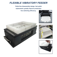 Digitale Steuerung und Stabile Zuführung Bildverarbeitungskompatible Flexible Vibrationsplatte für Smart-Factory-Lösungen