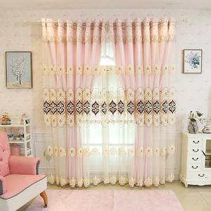 Rideau occultant brodé double couche <span class=keywords><strong>de</strong></span> luxe pour salon, chambre à coucher, balcon, <span class=keywords><strong>baie</strong></span> vitrée - Product Image 3