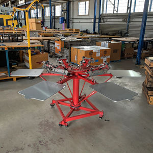 Dgruida 6 màu 6 trạm đứng cột Carousel serigraphy lụa Màn hình máy in - Product Image 1