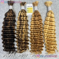 Cheveux en vrac Grossiste Vierge Cheveux humains non transformés étirés plus épais en vrac, prix inférieur Sortie d'usine Cheveux raides