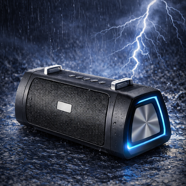 High Quality Wireless for Waterproof Outdoor Portable Speaker RGB LED Lighting Handle Strong Bass for Home Theatre Party Memory