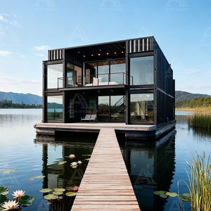 Petites maisons conteneurs de luxe de 20 pieds Maisons mobiles <span class=keywords><strong>avec</strong></span> 2 chambres disponibles pour une expédition rapide Villa prête à expédier - Product Image 1