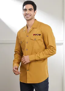 TRES HEART 100% Camisas casuales de algodón Transpirable Verano Servicio OEM - Product Image 2