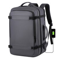 Sac à dos pour ordinateur portable élégant et extensible à compartiments multiples avec port de charge USB externe pour le bureau, les trajets domicile-travail et les affaires