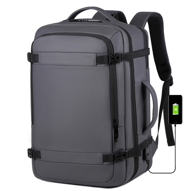 Sleek Expandable Multi Compartment Laptop Backpack External Usb Charging Port Computer Backpack for Office Commute Business