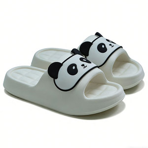 Inmpea Panda Slides White EVA Non Slip Summer Beach <b>Slippers</b> For Couples - Product Image 4