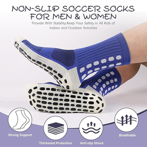 Chaussettes de football personnalisées en tricot pour hommes, respirantes, antidérapantes et amorties, de la marque Glacier Wholesale. - Product Image 4