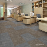 Carreaux de sol carrés en nylon PE recyclé ignifugé moderne et écologique Carreaux de moquette Bureau Modulaire Tapis à boucle Maison Hôtels Cuisines