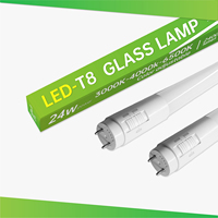 Lámpara LED T8 de 1.2m con Sensor de Movimiento por Microondas, 18W, 6500K, Alto CRI, Cuerpo de Vidrio, para Jardín y Oficina