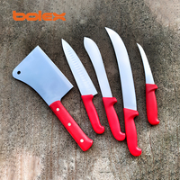 Alat pisau Butchery profesional, peralatan pisau kecil perlengkapan Cleaver kait gantungan Boning menempel mengisi pisau pemangkasan