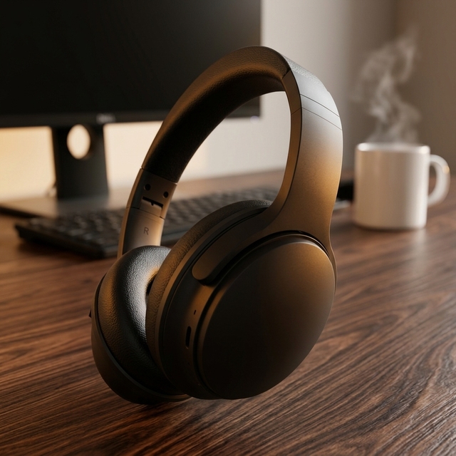 2026 BT 6.0 ANC Headphones 40mm Driver Active Noise Cancelling Wireless Over Ear Headset HiFi Stereo Sound Sports Mic Headphone