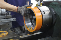 Usine directement électrique chariot élévateur polyuréthane pneu taille 230*75/82*45-5 trous roue d'entraînement pneu de chariot élévateur