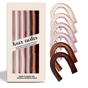 Haarrollers zonder warmte, satijn, met eigen logo, zachte stylingstaafjes voor kort & lang haar, krullen overnacht - Product Image 1