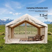 Tente de camping gonflable imperméable, best-seller, portable avec pompe, utilisable en toutes saisons, tissu Oxford 3000+ mm, résistante aux UV, installation facile