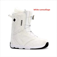 Sheepba Bottes de ski de snowboard Freestyle pour femme et homme Séchage rapide Nylon imperméable antidérapant Sangles d'hiver chaudes en noir et blanc