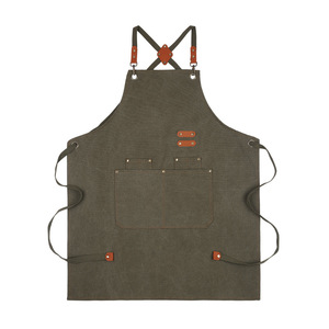 Grembiule da <span class=keywords><strong>Lavoro</strong></span> in Tela Senza Maniche Personalizzabile con Logo, Unisex per <span class=keywords><strong>Chef</strong></span>, Panettieri, Falegnami, Resistente, Lavabile e Riutilizzabile - Product Image 1