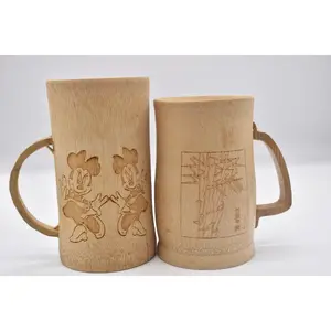 Hot Selling 100% Natural Bamboo Coffee Cup Baby Customized Logo Bamboo Cups