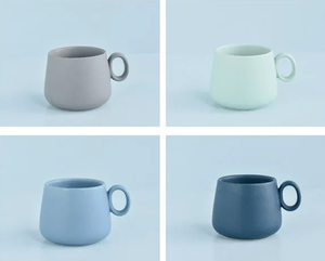 Matte Northern European Macaron Porcelain <b>Ceramic</b> <b>Mug</b> Cartoon Design Hot Beverage Friendly Dishwasher Microwave Business Gifts - Product Image 3