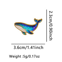 Nouveau produit : Broche en alliage de zinc motif dauphin de dessin animé mignon, accessoire créatif pour sac à dos, épingle à revers, pendentif DIY, vente en gros