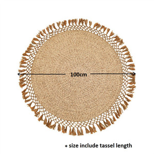 Mandala <span class=keywords><strong>Tapis</strong></span> demi-<span class=keywords><strong>rond</strong></span> <span class=keywords><strong>Tapis</strong></span> en fibres naturelles 2X3 Zone lavable 6X9 Petit <span class=keywords><strong>tapis</strong></span> <span class=keywords><strong>de</strong></span> <span class=keywords><strong>salle</strong></span> <span class=keywords><strong>de</strong></span> <span class=keywords><strong>bain</strong></span> gris Boho Bio 8X10 - Product Image 5