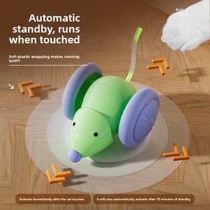 Yeni elektrikli akıllı kedi oyuncak kendini eğlence koşu araba fare oyuncak evcil plastik ve kağıt malzemeler için sıkıntı kabartma - Product Image 3