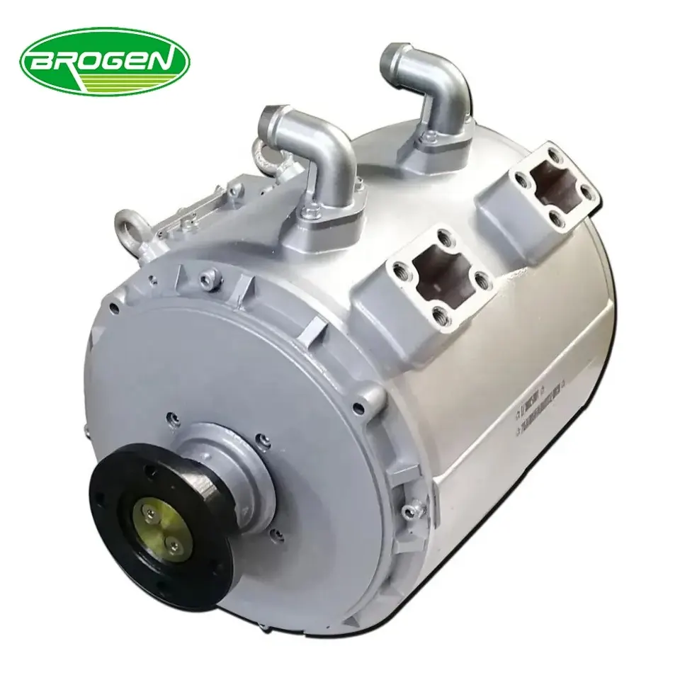 Brogen Truck Motor Rated 20 30 50 70 210 Kw Water-Cooled Permanent Magnet Synchronous Electric Car Motor For Logistics Truck