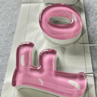 Letreros de Neón LED Profesionales Personalizados Estilo Dulce de Gelatina Luminoso y Divertido para Fondo de Logotipo Decorativo en Oficina Interior