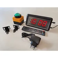 Beliebter Spiel-Challenge-Timer: 10-Sekunden-Sportspiel-Countdown mit LED-Digitalanzeige, 15 Zoll, 4-stellig, Metallmodell