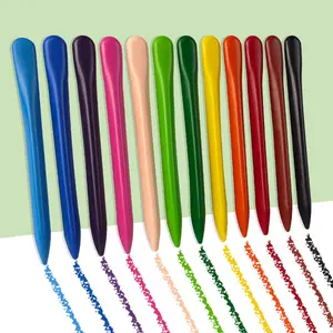 Wholesale 24 Colors Non-toxic Skin Washable Silky Twist Up Crayons
