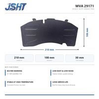 Plaquettes de frein semi-métalliques pour camions et remorques, OEM ODM 21496550, haute résistance anti-déchirure pour essieux BPW / SAF / Meritor