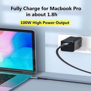 Nuevo <span class=keywords><strong>Cable</strong></span> de Datos Trenzado USB-C a USB-C de 100W, 1M 2M, <span class=keywords><strong>Cargador</strong></span> Móvil para <span class=keywords><strong>iPhone</strong></span>, Samsung, <span class=keywords><strong>Cable</strong></span> de Carga Tipo C para Laptop - Product Image 6