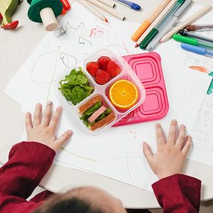 <span class=keywords><strong>2025</strong></span> Mới Nhất Nhựa Thực Phẩm Container Chia Lunchable Container Với Nắp Đậy Tái Sử Dụng Sectioned 4 Ngăn Lưu Trữ Hộp - Product Image 2