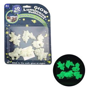 Novedad, Adhesivos de Pared 3D que Brillan en la Oscuridad, Formas Mixtas de Dinosaurios, Planetas y Unicornios, Adornos Decorativos Luminosos para Niños - Product Image 3