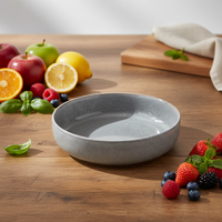 Service de table en grès gris de luxe, 4 pièces |   Europe |   Lave-vaisselle, micro-ondes et four compatibles |   Ensemble élégant de vaisselle, bols et tasses