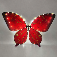 Jouet Papillon Bionique Orphithoptère à Ailes Battantes, Contrôle Bluetooth 2.4G, Ailes Lumineuses LED pour Vol en Intérieur, Cadeau pour Enfants