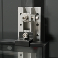 Fournisseur direct d'usine - Fixation de panneaux solaires en aluminium noir - Serre-câble intermédiaire et serre-câble d'extrémité - Fixation pour module photovoltaïque